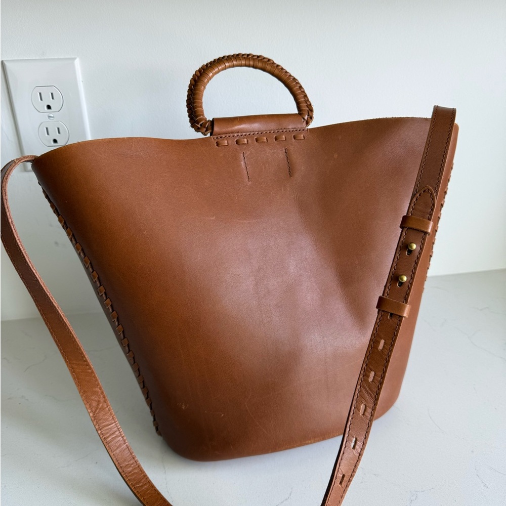 Brown Leather Tote Bag